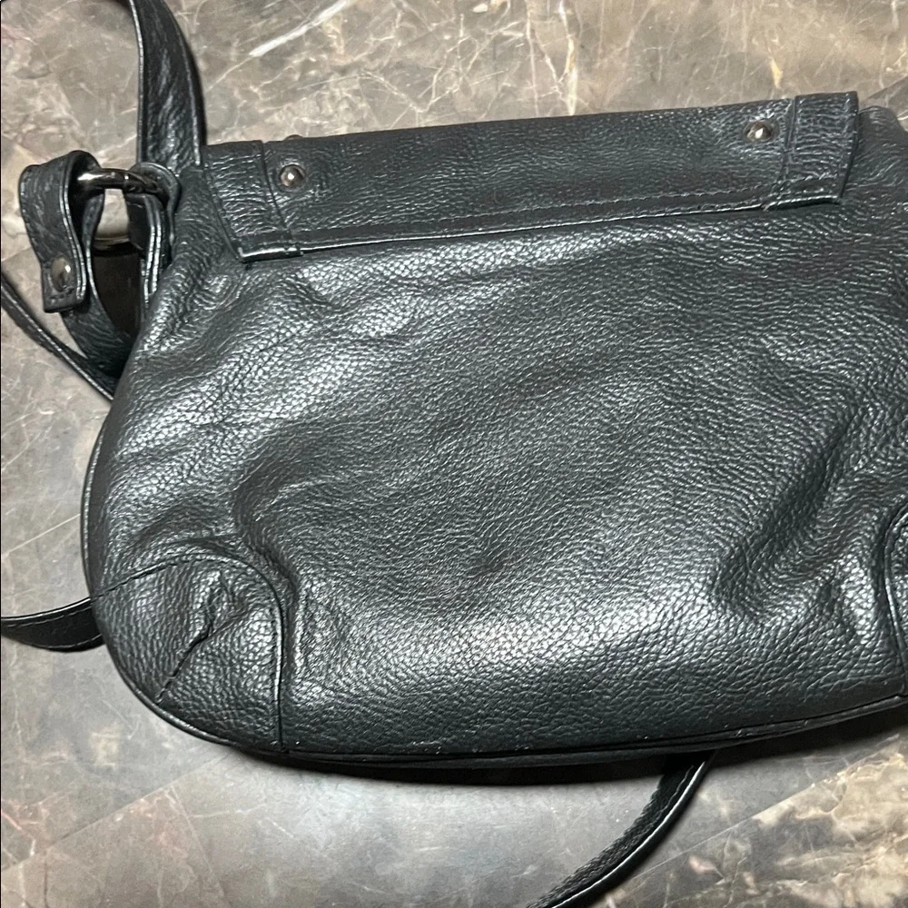 Aldo Black Leather Studded Women's Bag
